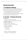 Biology class notes for freshman