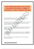 UHC MEDICARE BASICS TEST EXAM QUESTIONS WITH 100&percnt; CORRECT ANSWERS L LATEST VERSION 2025&sol;2026&period;