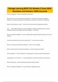 Portage Learning BIOD 101 Module 2 Exam With Questions and Answers 100&percnt; Accurate