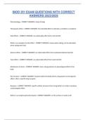 BIOD 351 EXAM QUESTIONS WITH CORRECT ANSWERS 2025&sol;2026