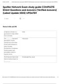 Spotter Network Exam study guide COMPLETE EXAM Questions and Answers &lpar;Verified Answers&rpar; &lpar;Latest Update 2025&rpar; UPDATE&excl;&excl;