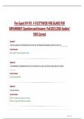 Fire Guard NY F01&comma; F-01CITYWIDE FIRE GUARD FOR  IMPAIRMENT Questions and Answers &vert; Fall 2025&sol;2026 Update &vert;  100&percnt; Correct