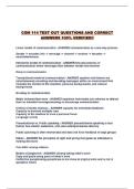 COM 114 TEST OUT QUESTIONS AND CORRECT ANSWERS 100&percnt; VERIFIED&excl;&excl;