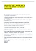 PROBIE STUDY GUIDE MDFR QUESTIONS WITH CORRECT ANSWERS