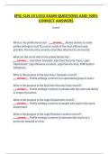 EPIC CLN 251&sol;252 EXAM QUESTIONS AND 100&percnt;  CORRECT ANSWERS  Exam
