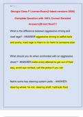 Georgia Class F License Exam&lpar;2 latest versions 2026&rpar;  Complete Question with 100&percnt; Correct Detailed  Answers&vert;&vert;Brand New&excl;&excl;&excl;&excl;