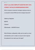 GFACT exam 2026 COMPLETE QUESTION WITH 100&percnt;  CORRECT DETAILED ANSWERS&vert;&vert;BRAND NEW&excl;&excl;&excl; 