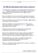 Ics 300 test Questions and Correct Answers