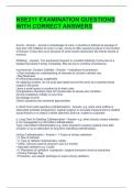 NSE211 EXAMINATION QUESTIONS WITH CORRECT ANSWERS 