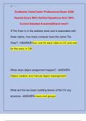 Guidewire ClaimCenter Professional Exam 2026  Newest Exam With Verified Questions And 100&percnt;  Correct Detailed Answers&vert;&vert;Brand new&excl;&excl;&excl;