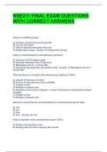 NSE211 FINAL EXAM QUESTIONS WITH CORRECT ANSWERS 