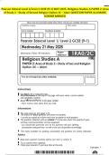 Pearson Edexcel Level 1&sol;Level 2 GCSE &lpar;9-1&rpar; MAY 2025- Religious Studies A PAPER 2&colon; Area of Study 2 - Study of Second Religion Option 2C - Islam QUESTION PAPER And MARK SCHEME MERGED