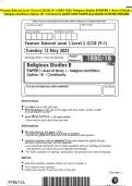 Pearson Edexcel Level I&sol;Level 2 GCSE &lpar;9-1&rpar; MAY 2025- Religious Studies B PAPER I&colon; Area of Study I- Religion and Ethics Option IB - Christianity QUESTION PAPER And MARK SCHEME MERGED
