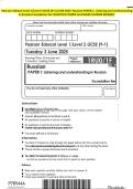 Pearson Edexcel Level 1&sol;Level 2 GCSE &lpar;9-1&rpar; JUNE 2025- Russian PAPER 1&colon; Listening and understandingin Russian Foundation tier QUESTION PAPER And MARK SCHEME MERGED