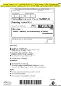 Pearson Edexcel Level 1&sol;Level 2 GCSE &lpar;9-1&rpar; JUNE 2025 -Russian PAPER 3&colon; Reading and understanding in Russian Foundation tier QUESTION PAPER And MARK S&Scy;HEM&IEcy; MERGED