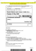 Pearson Edexcel Level 1&sol;Level 2 GCSE &lpar;9-1&rpar; MAY 2025- Combined Science PAPER 1 Foundation Tier QUESTION PAPER And MARK SCHEME MERGED