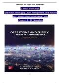 Solution manual for operations and supply chain management 16th edition by f robert jacobs&period;