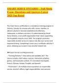 SMART SERVE ONTARIO &ndash; Full Mock Exam Questions and Answers Latest 2025 Top Rated 