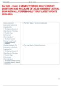 Nur 600 - Exam 1 NEWEST VERSION 2026 COMPLET  QUESTIONS AND ACCURATE DETAILED ANSWERS ACTUAL  EXAM WITH ALL VERIFIED SOLUTIONS LATEST UPDATE  2025-2026   