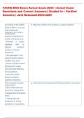 FACHE BOG Exam Actual Exam 2026 &vert; Actual Exam  Questions and Correct Answers &vert; Graded A&plus; &vert; Verified  Answers &vert; Just Released 2025-2026