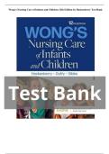 Wong&rsquo;s Nursing Care of Infants and Children &ndash; 12th Edition &lpar;Hockenberry&rpar; &ndash; Complete Test Bank