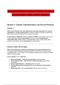 Prophecy&sol;Relias Cardiac Cath Lab RN A Exam Study Guide &lpar;2025 Update&rpar;