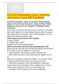PCB 3323 Immunology Exam 3 Questions and Answers Latest 2025 Top Rated&period;