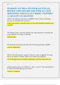 PEARSON VUE HEALTH INSURANCE EXAM  REVIEW UPDATED 2025 2026 WITH ALL NEW  QUESTIONS AND EXACTLY RIGHT ANSWERS &vert;  A&plus; QUALITY GUARANTEE