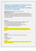 PEARSON VUE PROPERTY INSURANCE EXAM  UPDATED 2025 2026 WITH ALL NEW  QUESTIONS AND EXACTLY RIGHT ANSWERS &vert;  A&plus; QUALITY GUARANTEE