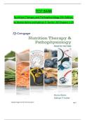 TEST BANK Nutrition Therapy and Pathophysiology 4th Edition, by Marcia Nelms and Kathryn P. Sucher. All Chapters 1-25