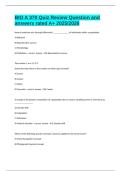 BIO A 370 Quiz Review Question and answers rated A&plus; 2025&sol;2026
