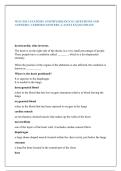 WGU D313 ANATOMY AND PHYSIOLOGY II &vert; QUESTIONS AND  ANSWERS &vert; VERIFIED ANSWERS &vert; LATEST EXAM UPDATE 