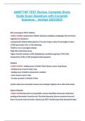 AANP FNP &ndash; Test Review Complete Study Guide Exam Questions with Complete Solutions &lpar;Verified 2025&sol;2026&rpar; &ndash; Comprehensive Certification Material