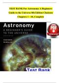TEST BANK For Astronomy A Beginners Guide to the Universe 8th Edition Chaisson Chapters 1 - 18&comma; Complete