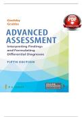 Test bank for advanced assessment interpreting findings and formulating differential diagnoses 5th edition