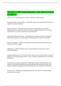 NCCHC CCHP Exam Questions And Answers Latest Graded A&plus;