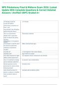 NPS Phlebotomy Final & Midterm Exam 2026 Latest  Update With Complete Questions & Correct Detailed  Answers Verified 100&percnt; Graded A&plus; 