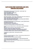 GLPTI EXAM PREP QUESTIONS AND 100&percnt; VERIFIED SOLUTIONS&excl;&excl;