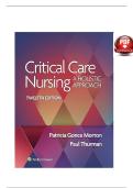 Test bank for critical care nursing a holistic approach 11th edition morton fontaine
