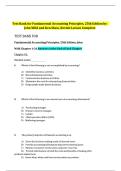 Test Bank for Fundamental Accounting Principles&comma; 25th Edition by John Wild&comma; Ken Shaw&comma; and Kermit Larson&comma; complete practice questions with answers