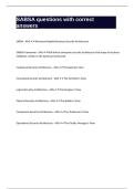 SABSA questions with correct answers