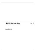 LEB 320F Final Exam Complete Study Guide 2025&sol; 2026 with Practice Questions and Verified Solutions