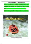 Solution manual for project management the managerial process 8th&lowbar;compressed