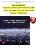 Solution manual for operations and supply chain management 16th edition by f robert jacobs