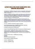 LATEST WGU C706 STUDY GUIDE WITH 100&percnt; VERIFIED SOLUTIONS&excl;&excl;