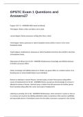 GPSTC Exam 1 Questions and Answers