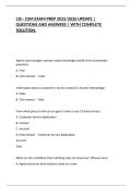 CIS - CSM EXAM PREP 2025&sol;2026 UPDATE &vert; QUESTIONS AND ANSWERS &vert; WITH COMPLETE SOLUTION&period;