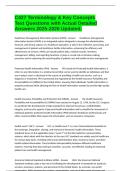 C427 Terminology & Key Concepts Test Questions with Actual Detailed Answers 2025-2026 Updated&period;