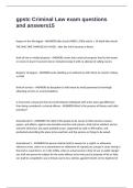 gpstc Criminal Law exam questions and answers