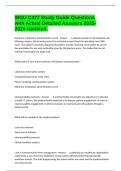 WGU C427 Study Guide Questions with Actual Detailed Answers 2025-2026 Updated&period;